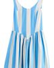 NEXT NEXT Stripe Linen Blend Sleeveless Fit & Flare Minidress - 4