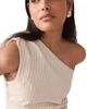 NEXT NEXT Stripe One-Shoulder Denim Top - 3
