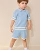 NEXT NEXT Stripe Polo Sweater & Shorts Set - 2