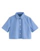 NEXT NEXT Striped Boxy Denim Button-Up Shirt - 3