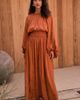 NEXT NEXT Tonal Jacquard Long Sleeve Maxi Dress - 4