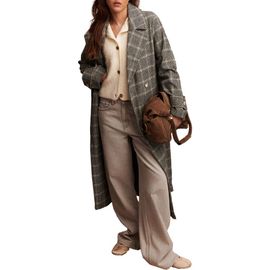 NEXT NEXT Windowpane Plaid Coat