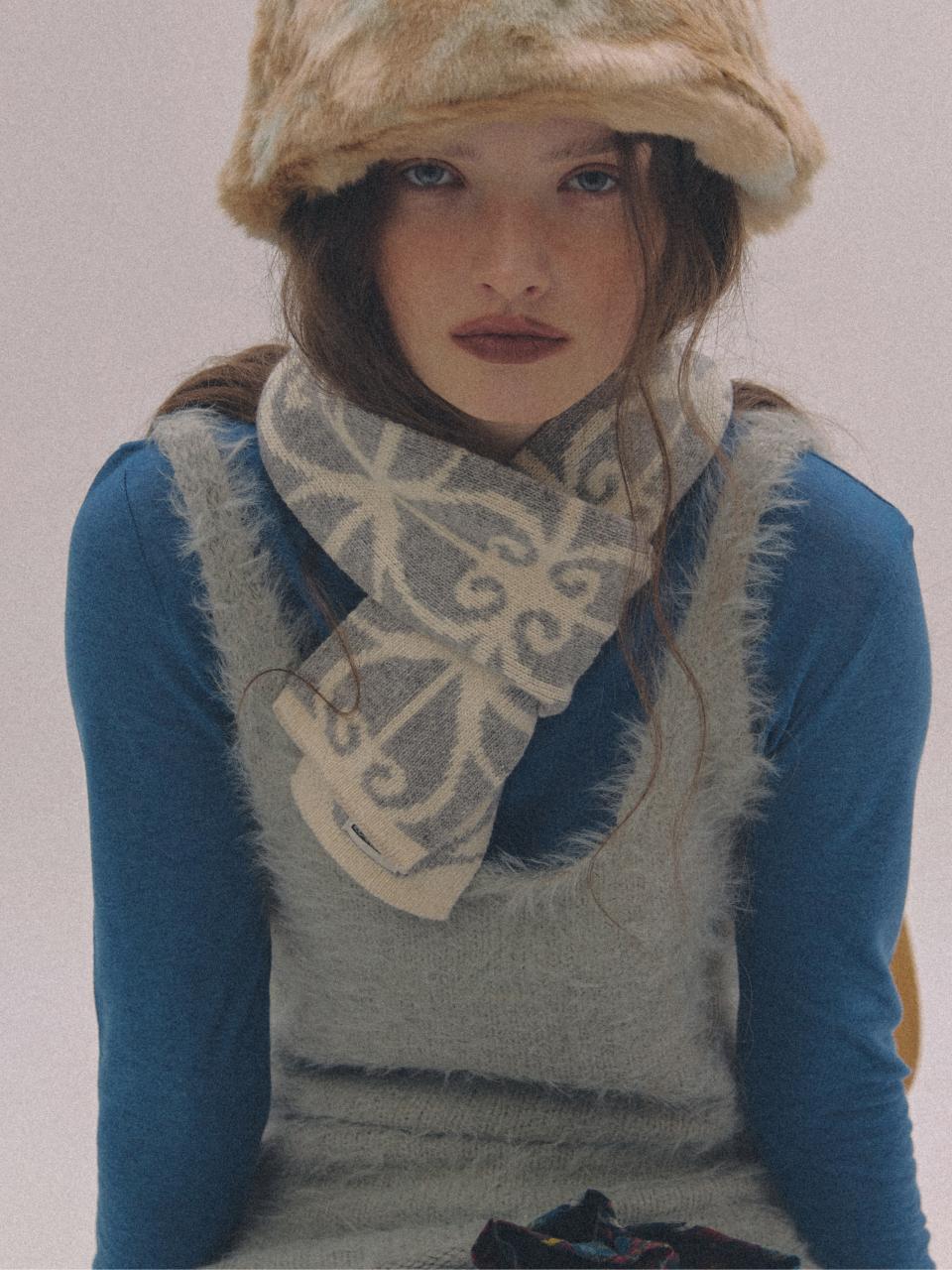 nff endearing muffler - grey