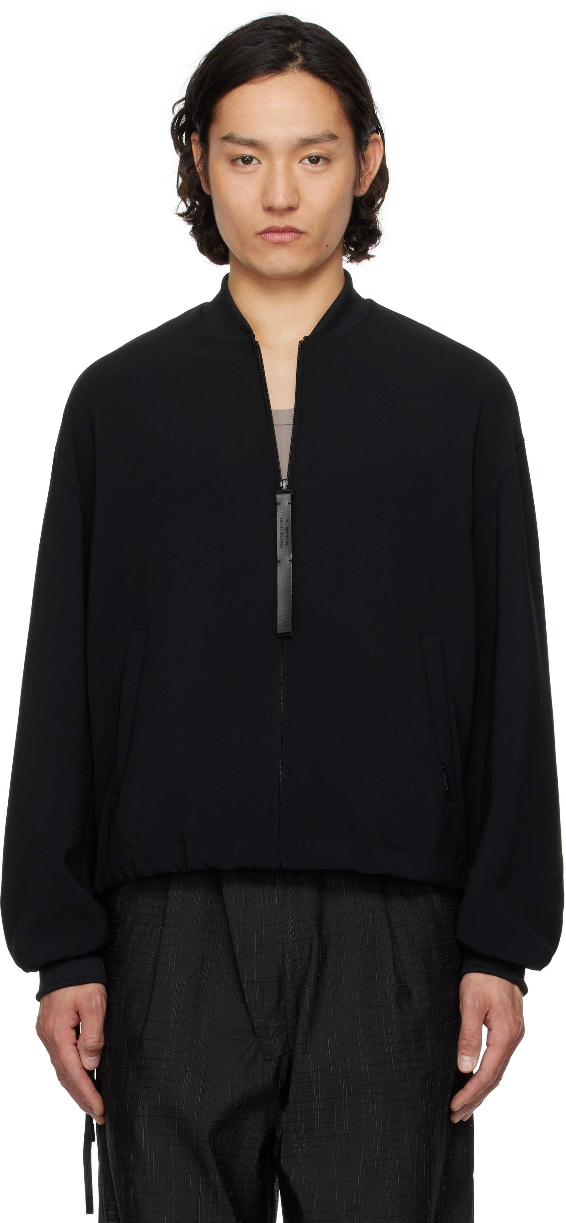N.Hoolywood - N. Hoolywood Black Blouson Bomber Jacket
