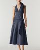 NIA Cadiz Cotton Halter Tie Midi Dress - 1