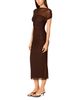Nia Nia Aria Boat Neck Mesh Bodycon Midi Dress - 4