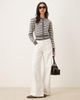 Nia Nia Baxter striped button up cardigan in gray - 2