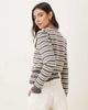 Nia Nia Baxter striped button up cardigan in gray - 3