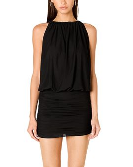 Nia Nia Cosmo Sleeveless High Neck Mini Dress