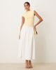 Nia Nia fraise one-shoulder slinky top in butter-Yellow - 4
