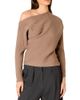 Nia Nia Frances Ottoman Rib One Shoulder Sweater - 1