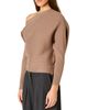 Nia Nia Frances Ottoman Rib One Shoulder Sweater - 3