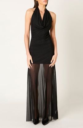 Nia Nia Gild Maxi Halter Dress