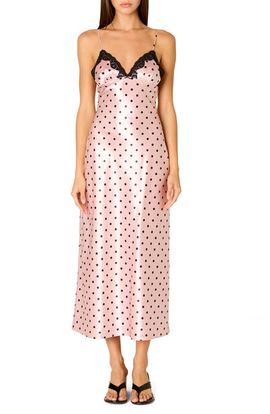Nia Nia Jasmine Sleeveless Satin Midi Dress