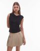 Nia NIA Marge short sleeve top in black - 1