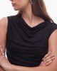 Nia NIA Marge short sleeve top in black - 3