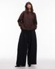 Nia NIA Marlowe long sleeve collared sweater in brown - 2
