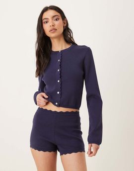 Nia NIA Roxie button up cardigan in navy - part of a set