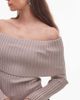 Nia NIA Saffron off shoulder long sleeve sweater in oat-Neutral - 2