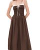 NIA NIA Thomas Midi Dress Coffee - 1