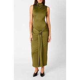 Nia Nia Victoria Tie Front Maxi Dress