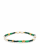 Nialaya Nialaya Agate, Malachite & Pearl Gemstone Beaded Bracelet - 1