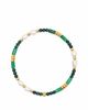 Nialaya Nialaya Agate, Malachite & Pearl Gemstone Beaded Bracelet - 2