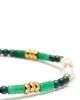 Nialaya Nialaya Agate, Malachite & Pearl Gemstone Beaded Bracelet - 3