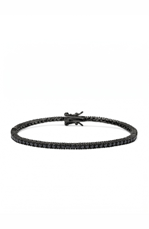 Nialaya Nialaya Black Mini Tennis Bracelet 