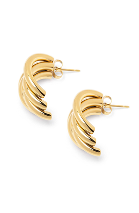 Nialaya Nialaya Bold Layered Gold Hoops 