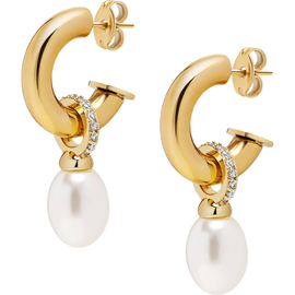 Nialaya Nialaya Chunky Pearl Hoops