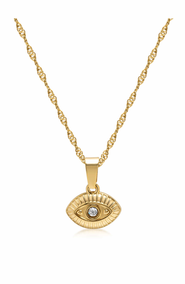 Nialaya Nialaya Evil Eye Pendant Necklace
