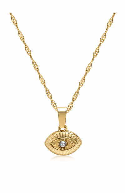 Nialaya Nialaya Evil Eye Pendant Necklace