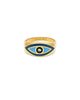 Nialaya Nialaya Evil Eye Ring - 1