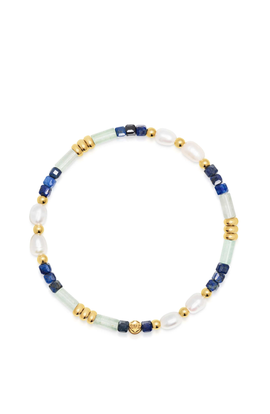 Nialaya Nialaya Gemstone And Pearl Beaded Bracelet