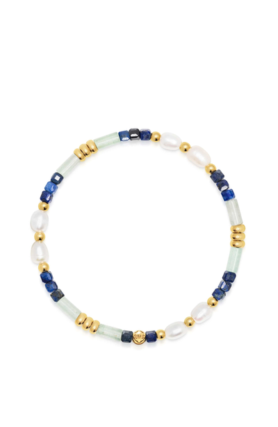 Nialaya Nialaya Gemstone And Pearl Beaded Bracelet