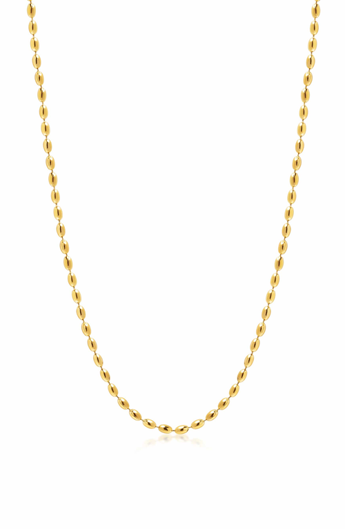 Nialaya Nialaya Gold Beaded Chain Necklace