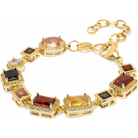 Nialaya Nialaya Gold Crystal Gem Bracelet 