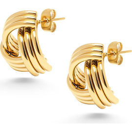 Nialaya Nialaya Gold Knot Stud Earrings 