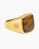 Nialaya Nialaya Gold Signet Ring With Brown Tiger Eye - 2