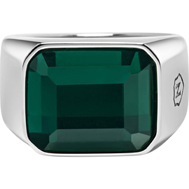Nialaya Nialaya Green Zircon Signet Ring