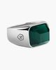 Nialaya Nialaya Green Zircon Signet Ring - 2