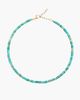 Nialaya Nialaya Heishi Turquoise Choker With Gold - 1