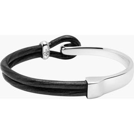 Nialaya Nialaya Hook Leather Bracelet