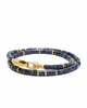 Nialaya Nialaya Lapis Heishi Lock Wrap Bracelet - 1