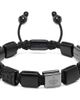 Nialaya Nialaya Matte Onyx Fleur Flatbead Bracelet - 1
