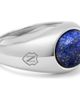 Nialaya Nialaya Oval Signet Ring With Lapis - 1
