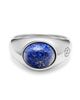 Nialaya Nialaya Oval Signet Ring With Lapis - 2