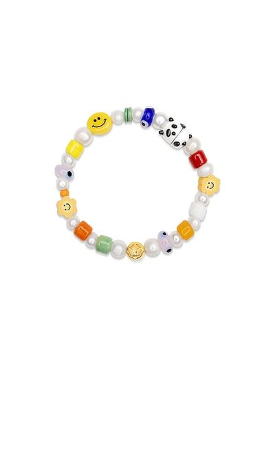 Nialaya Nialaya Panda Pearl Bracelet