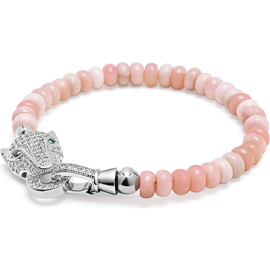 Nialaya Nialaya Panther Head Beaded Bracelet